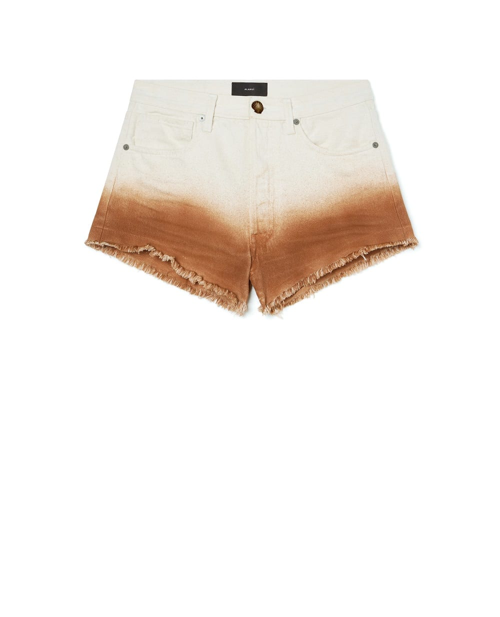 Джинсовые шорты Alanui LWYC009R26DEN0020373, кремовый цвет • Купить в интернет-магазине Kameron