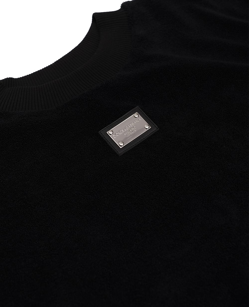 Дитячий світшот Dolce&Gabbana Kids L4JWGV-G7I8U-B, чорний колір • Купити в інтернет-магазині Kameron