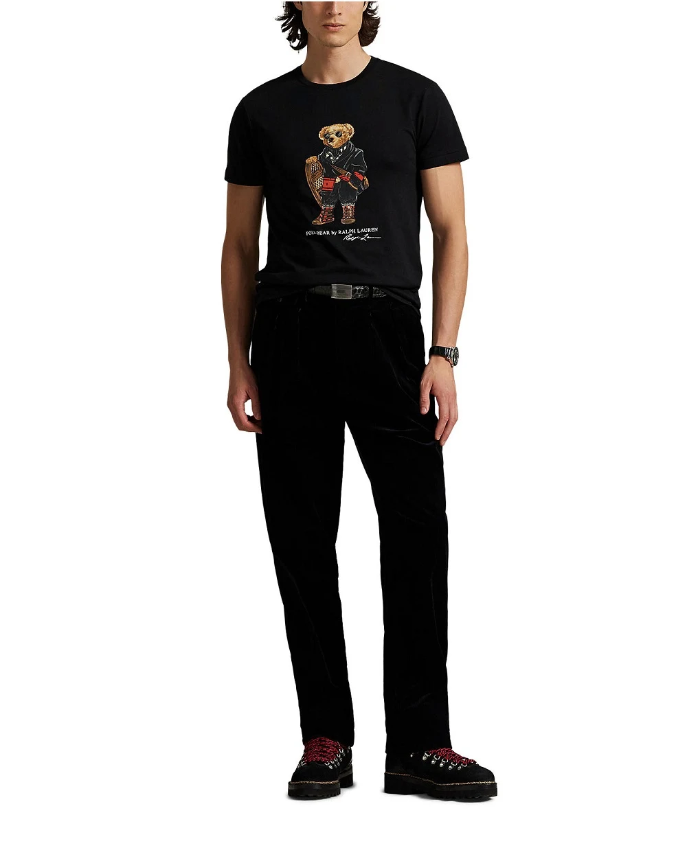 Футболка Polo Bear Polo Ralph Lauren 710P00094001, черный цвет • Купить в интернет-магазине Kameron