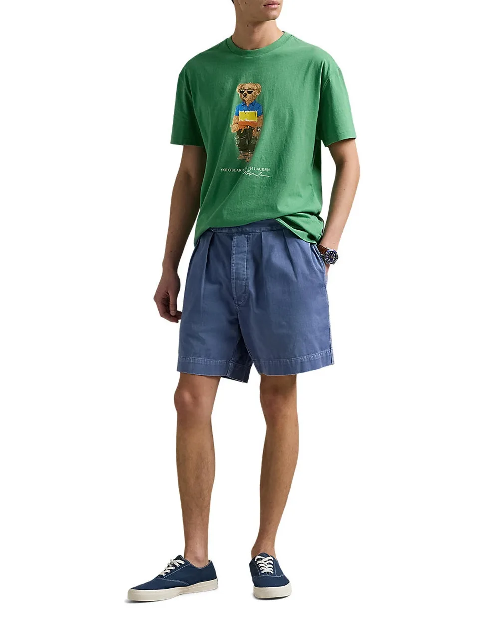 Футболка Polo Bear Polo Ralph Lauren 710973138001, зеленый цвет • Купить в интернет-магазине Kameron