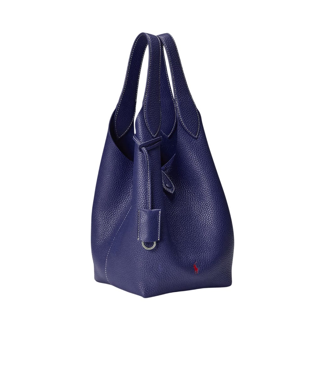 Сумка-тоут Polo Play з телячої шкіри Polo Ralph Lauren 428938031011, синій колір • Купити в інтернет-магазині Kameron