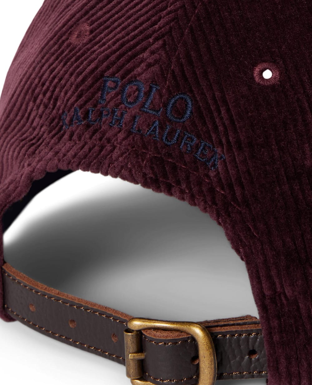 Кепка вельветова Polo Ralph Lauren 710847175008, бордовий колір • Купити в інтернет-магазині Kameron