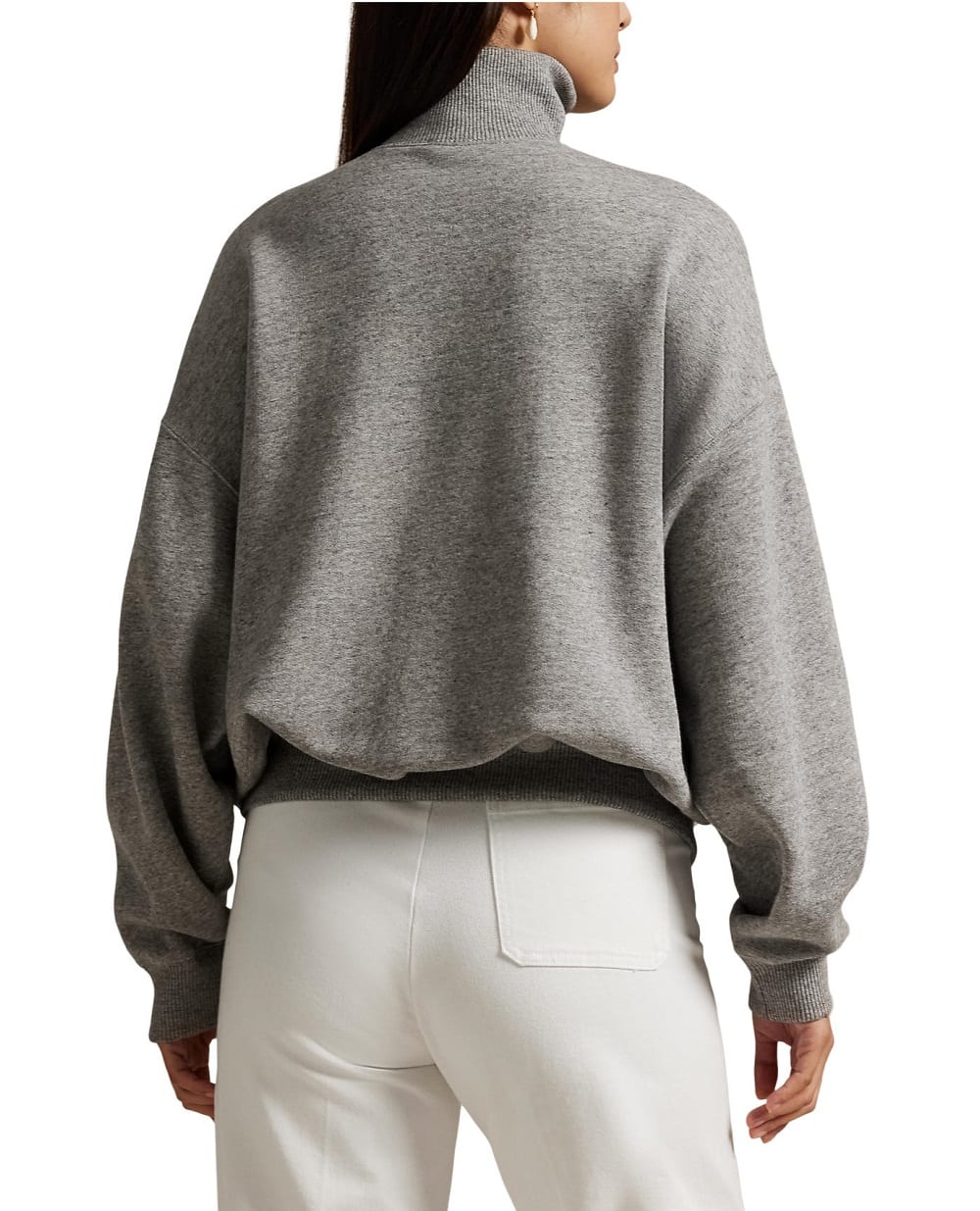 Пуловер с высоким воротником Polo Ralph Lauren 211A90677003, серый цвет • Купить в интернет-магазине Kameron