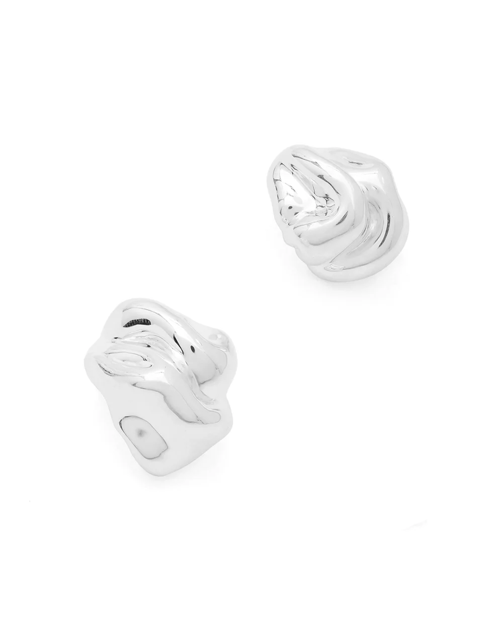 Серьги из переработанного серебра Completedworks R2212-SILVER, серебряный цвет • Купить в интернет-магазине Kameron