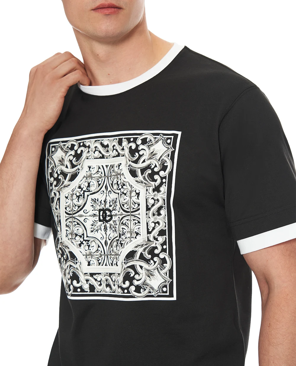 Футболка Dolce&Gabbana G8ST2Z-G7O9T, черный цвет • Купить в интернет-магазине Kameron