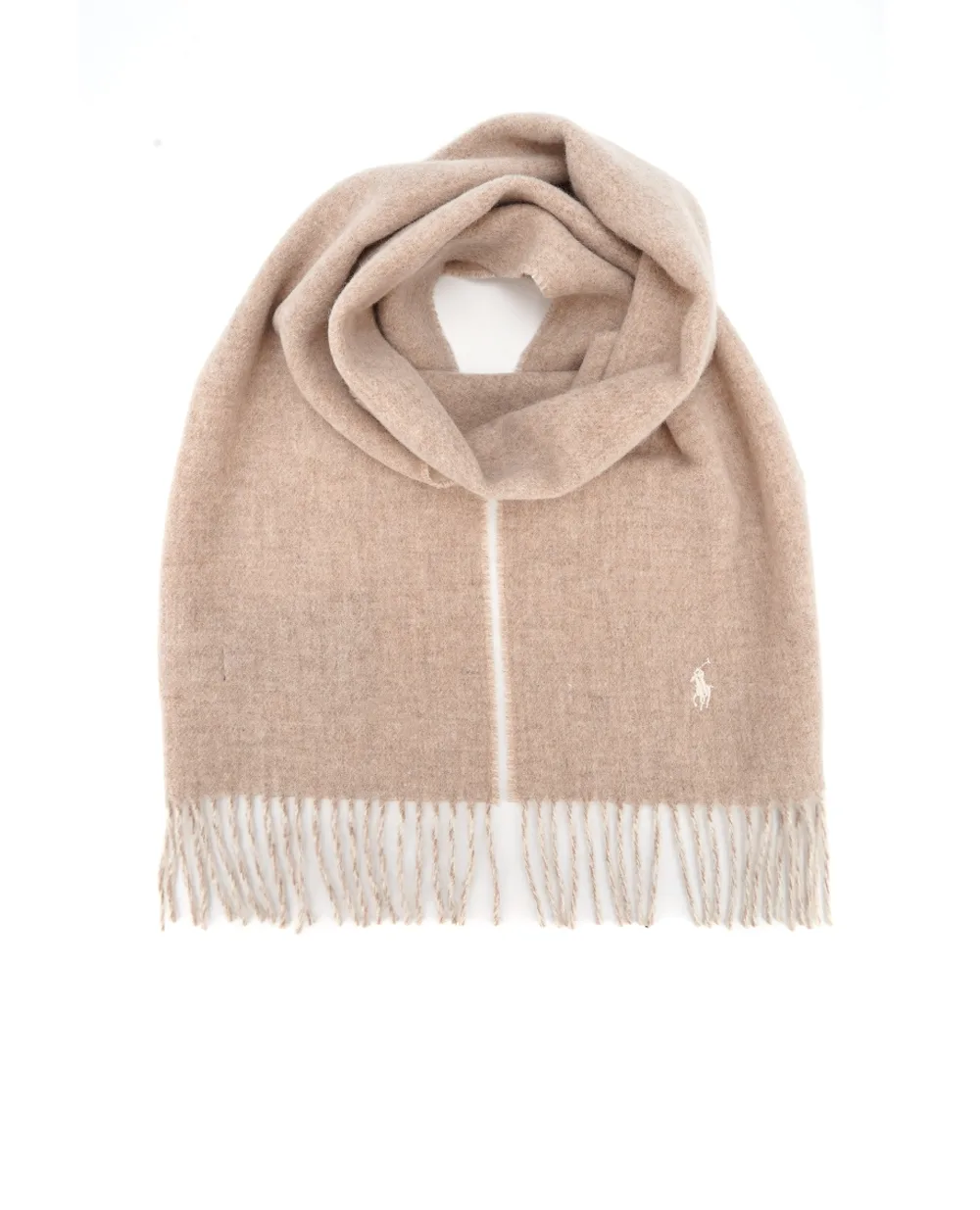 Шарф Polo Ralph Lauren 449959334002, бежевый цвет • Купить в интернет-магазине Kameron