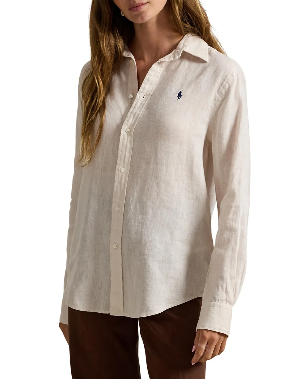 Лляна сорочка Polo Ralph Lauren 211970730511, бежевий колір • Купити в інтернет-магазині Kameron