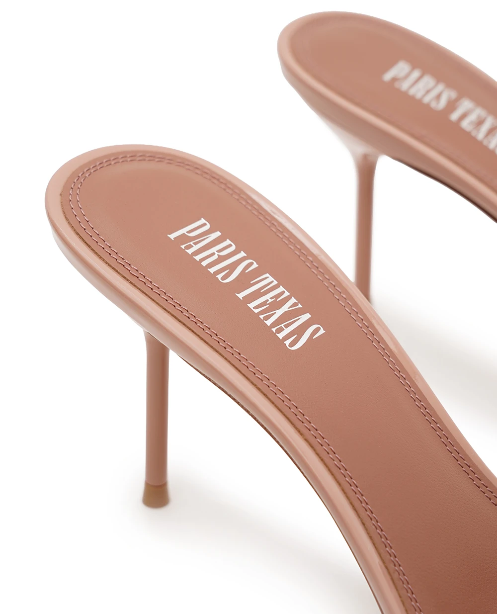 Мюли Lidia из лакированной кожи Paris Texas PX1141-XVN01, бежевый цвет • Купить в интернет-магазине Kameron