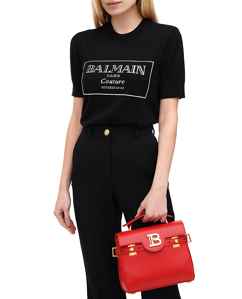 Топ Balmain EF1KA115KH87, чорний колір • Купити в інтернет-магазині Kameron