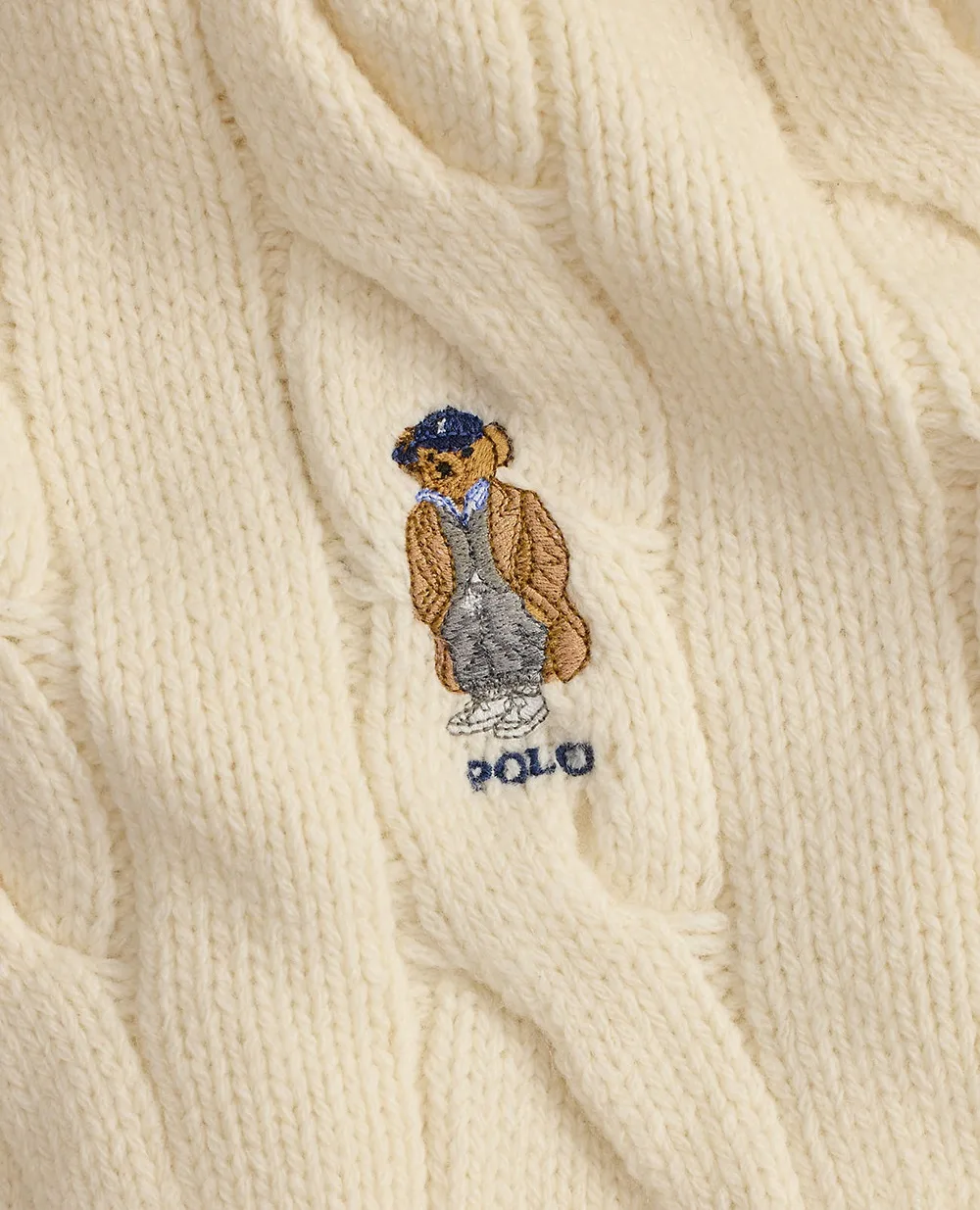 Шарф із мериносової вовни Polo Ralph Lauren 455981434001, бежевий колір • Купити в інтернет-магазині Kameron