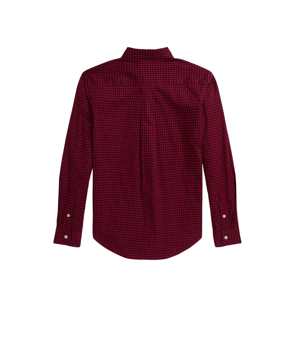 Дитяча сорочка з бавовняної саржі в клітку Polo Ralph Lauren Kids 323980977001, бордовий колір • Купити в інтернет-магазині Kameron
