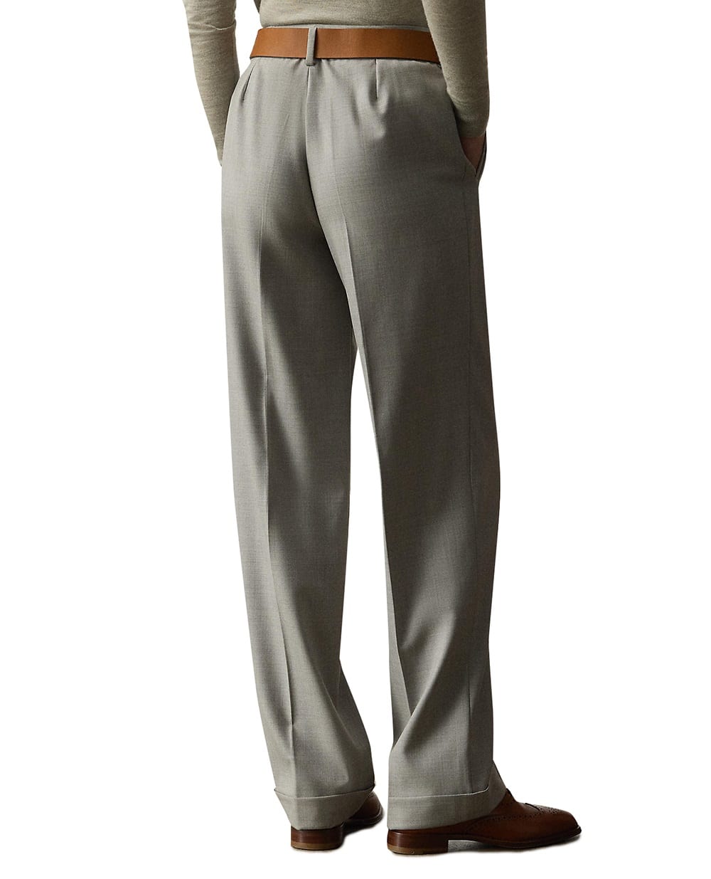 Брюки Stamford из шерсти Ralph Lauren Collection 290718893002, серый цвет • Купить в интернет-магазине Kameron