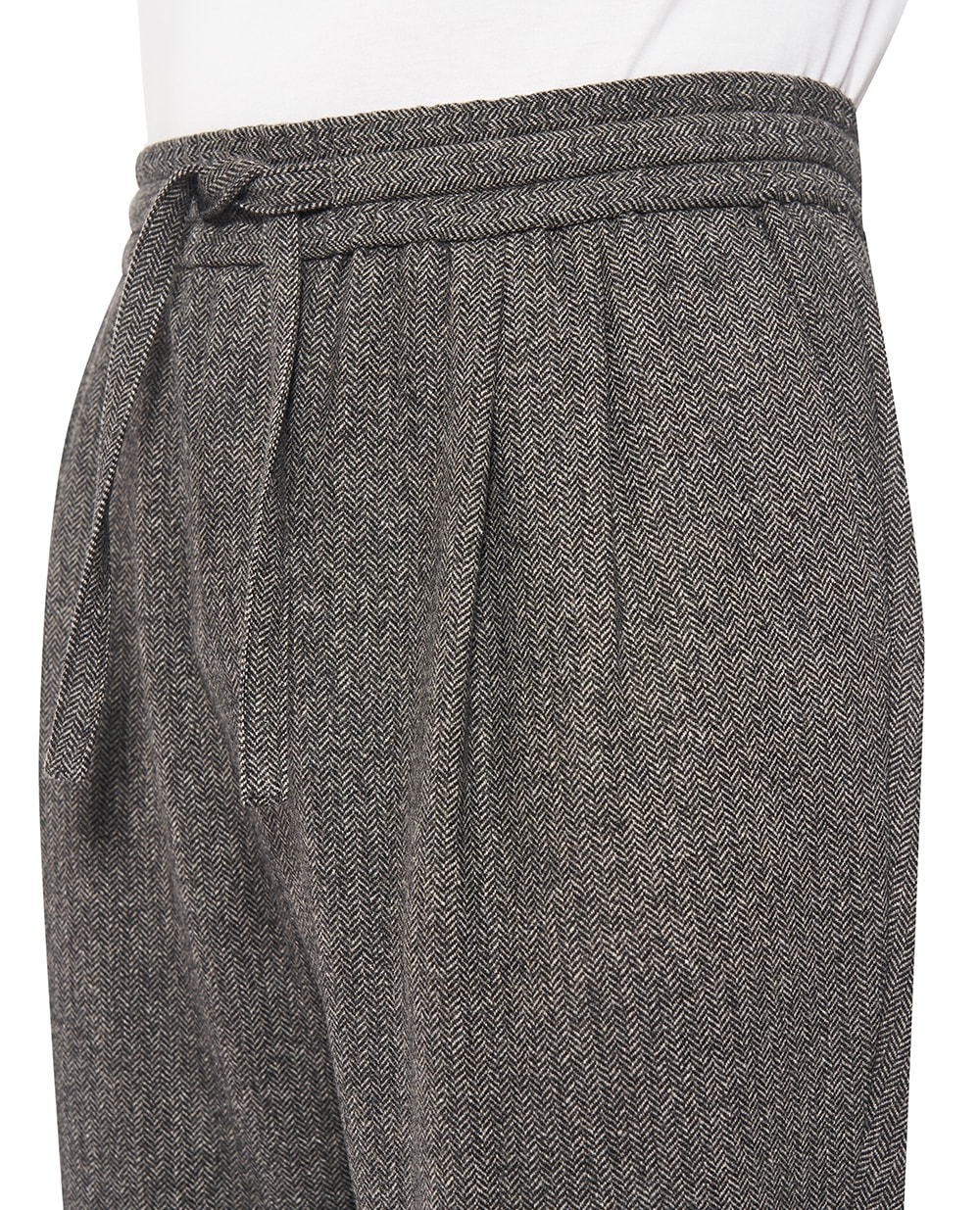 Брюки из шерсти Dolce&Gabbana GP12QT-FCMDE, серый цвет • Купить в интернет-магазине Kameron
