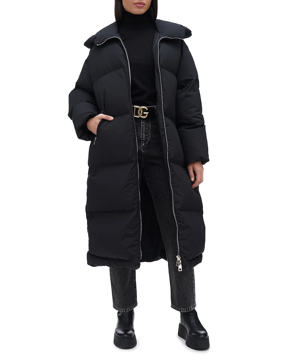 Пуховик Dolce&Gabbana F9S16T-GDCMR, черный цвет • Купить в интернет-магазине Kameron