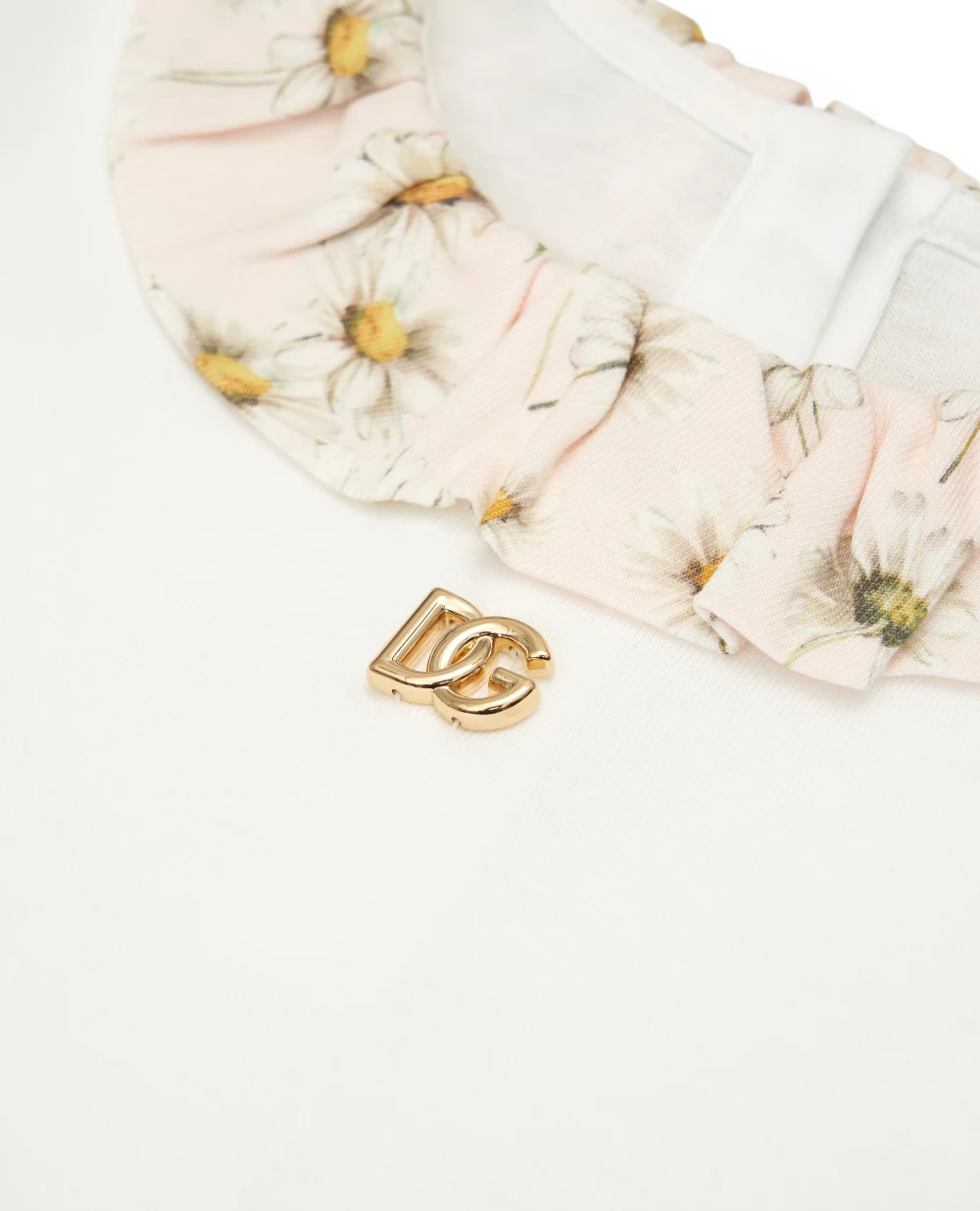 Детский лонгслив Dolce&Gabbana Kids L2JTPL-G7PJJ, белый цвет • Купить в интернет-магазине Kameron