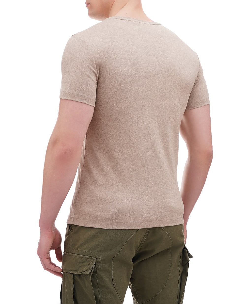 Футболка Polo Ralph Lauren 710740727089, бежевый цвет • Купить в интернет-магазине Kameron