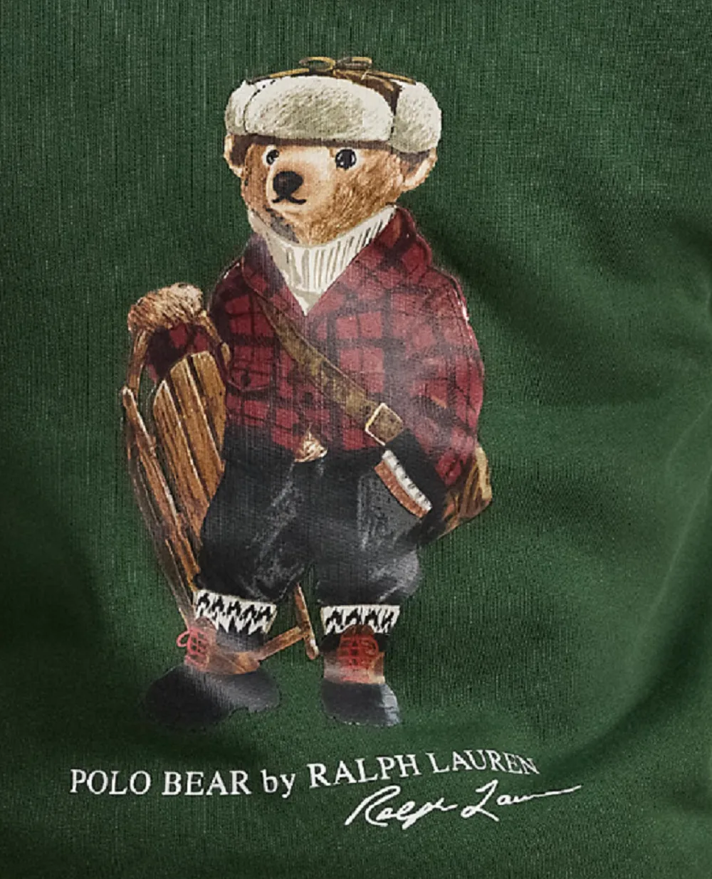 Дитячий світшот Polo Bear із флісу Polo Ralph Lauren Kids 323981261001, зелений колір • Купити в інтернет-магазині Kameron