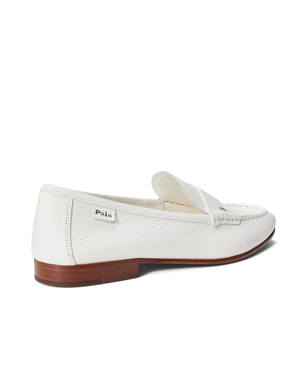 Лофери зі шкіри Polo Ralph Lauren 818P13264001, білий колір • Купити в інтернет-магазині Kameron