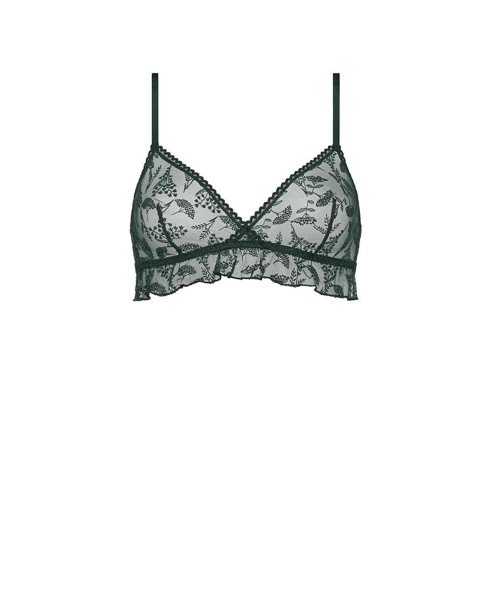 Бюстгальтер CLOCHETTE ERES 64013, темно-зеленый цвет • Купить в интернет-магазине Kameron
