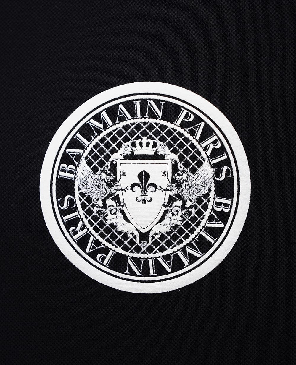 Поло Balmain EH1GC026BC94, чорний колір • Купити в інтернет-магазині Kameron