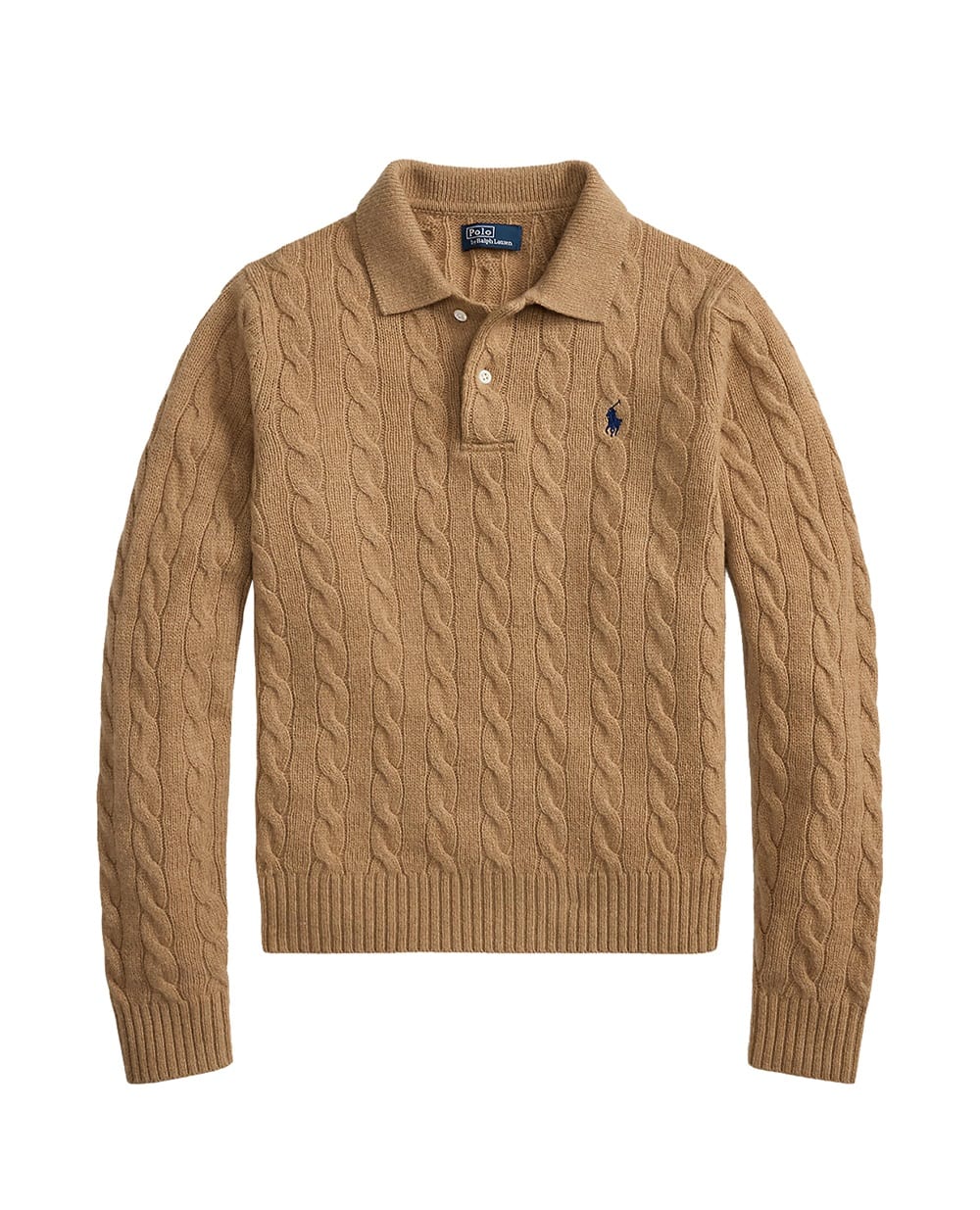 Свитер из шерсти Polo Ralph Lauren 211972132002, коричневый цвет • Купить в интернет-магазине Kameron