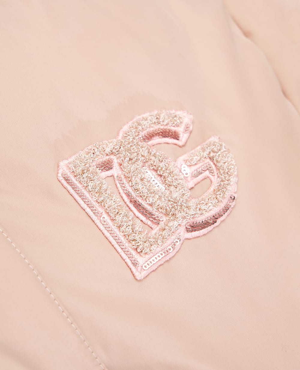 Дитячий пуховик Dolce&Gabbana Kids L5JBS1-FUS3W-S, рожевий колір • Купити в інтернет-магазині Kameron