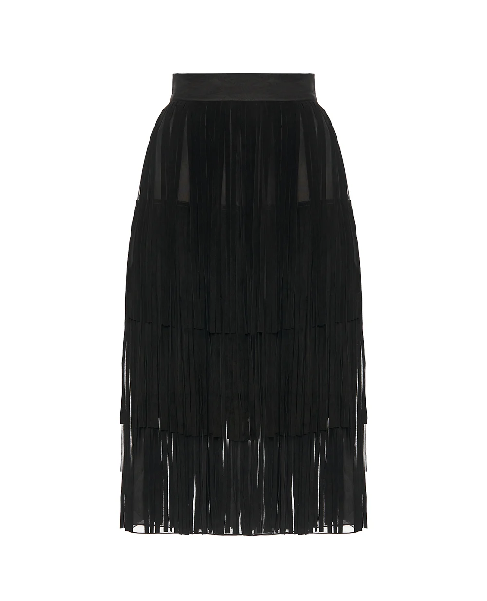 Спідниця з органзи Dolce&Gabbana F4DARZ-GDDIF, чорний колір • Купити в інтернет-магазині Kameron