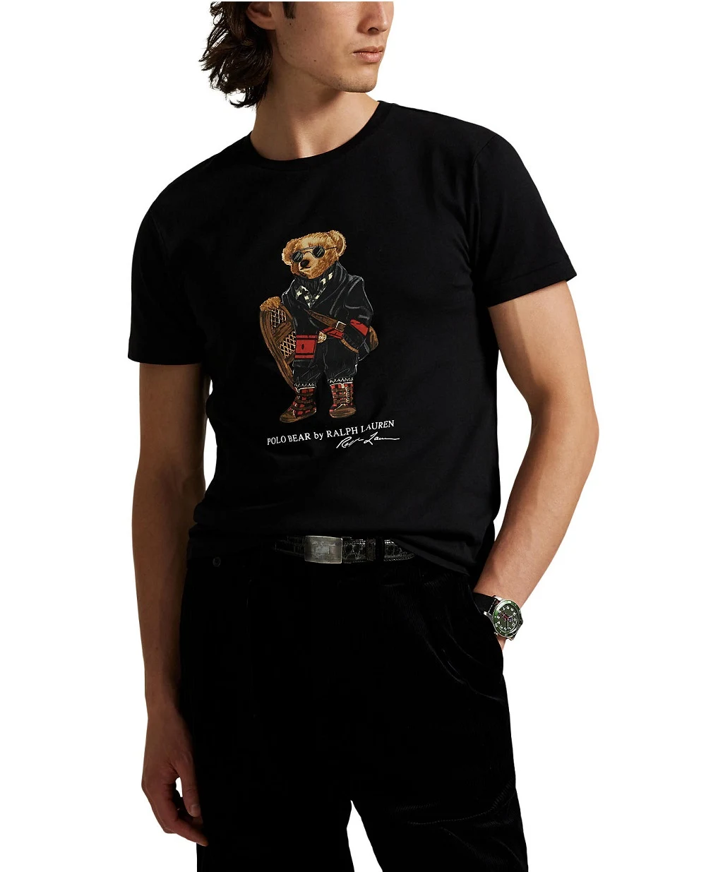 Футболка Polo Bear Polo Ralph Lauren 710P00094001, черный цвет • Купить в интернет-магазине Kameron