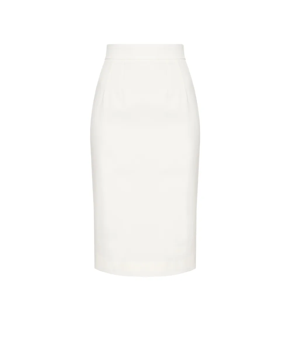Юбка-карандаш из шерсти Dolce&Gabbana F4CJGT-FUBGC, белый цвет • Купить в интернет-магазине Kameron