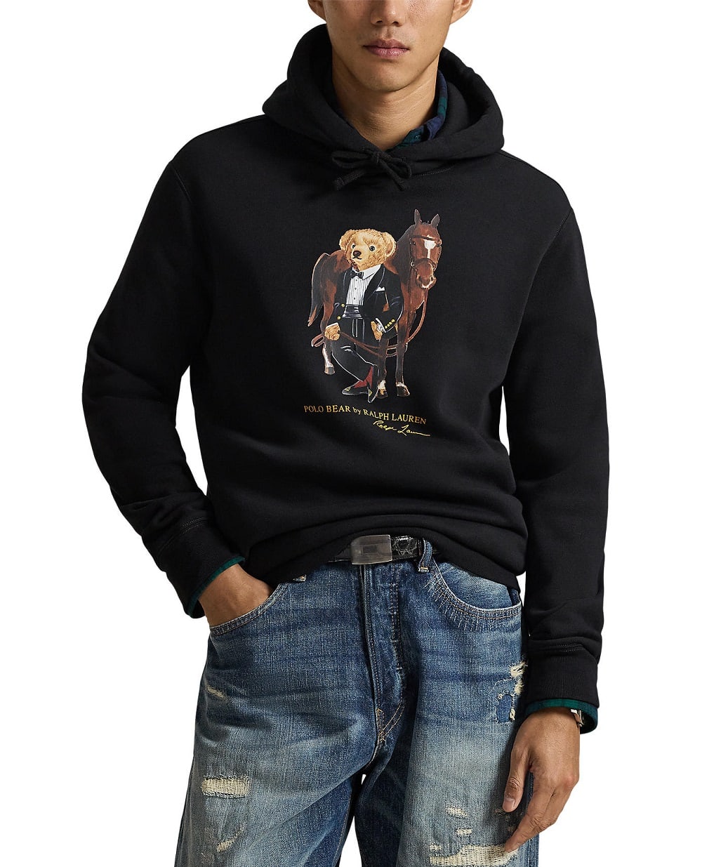 Худи Polo Bear из флиса Polo Ralph Lauren 710P08096001, черный цвет • Купить в интернет-магазине Kameron