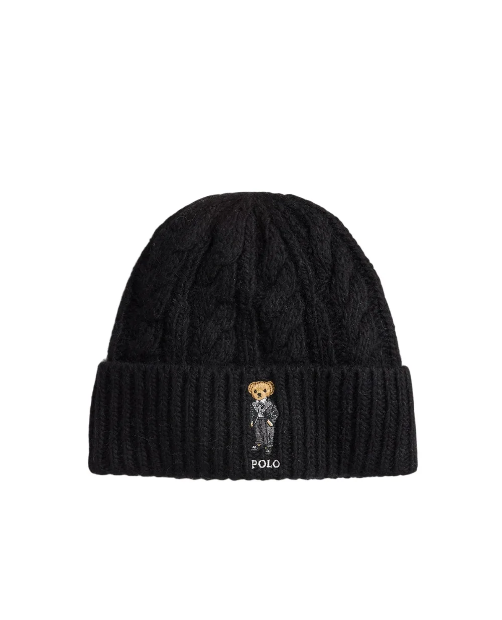 Шапка-бини Polo Bear Polo Ralph Lauren 455P04647001, черный цвет • Купить в интернет-магазине Kameron