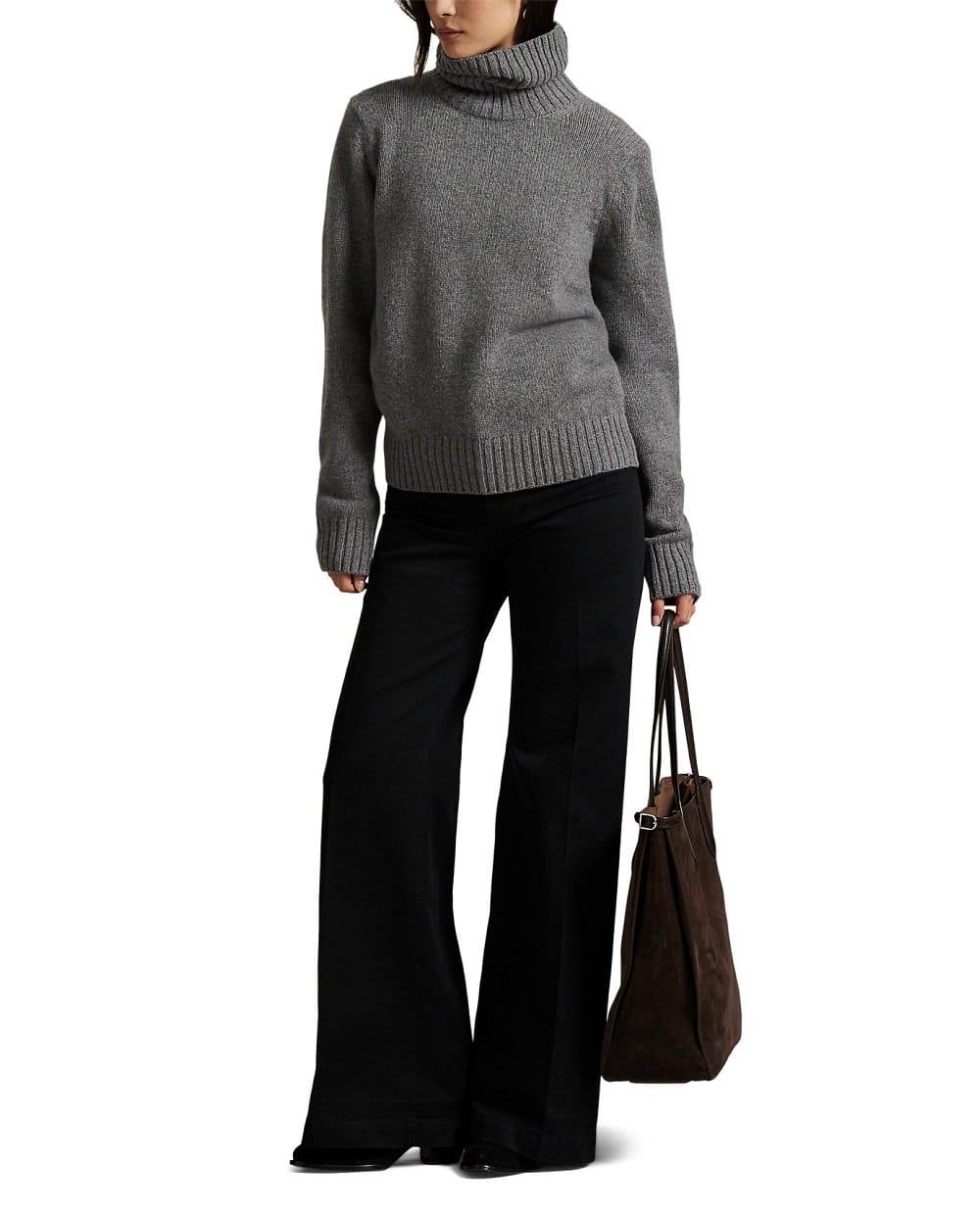 Свитер из шерсти Polo Ralph Lauren 211891667500, серый цвет • Купить в интернет-магазине Kameron