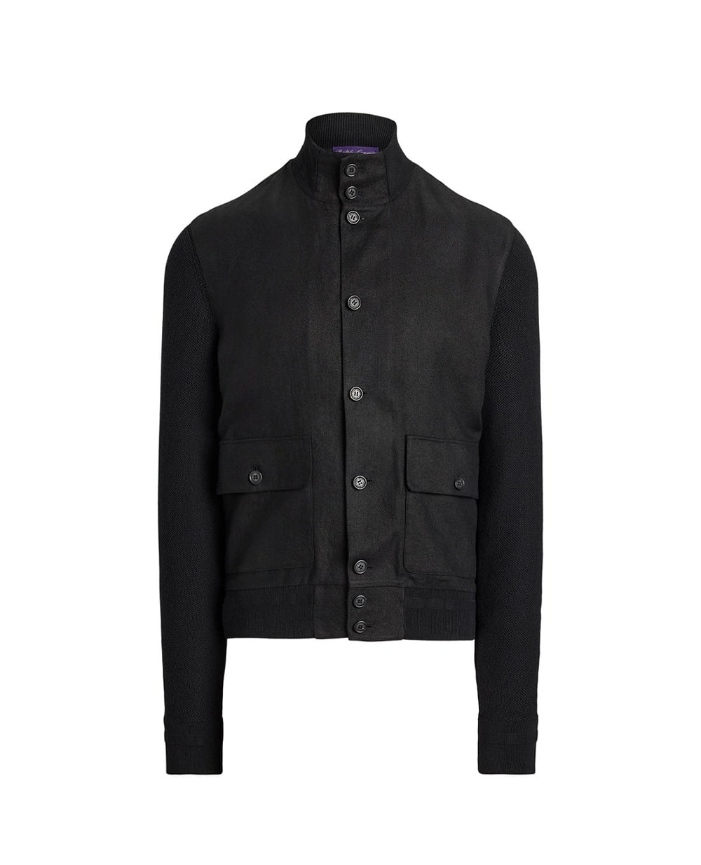 Кардиган из шелка и льна Ralph Lauren Purple Label 790973319002, черный цвет • Купить в интернет-магазине Kameron