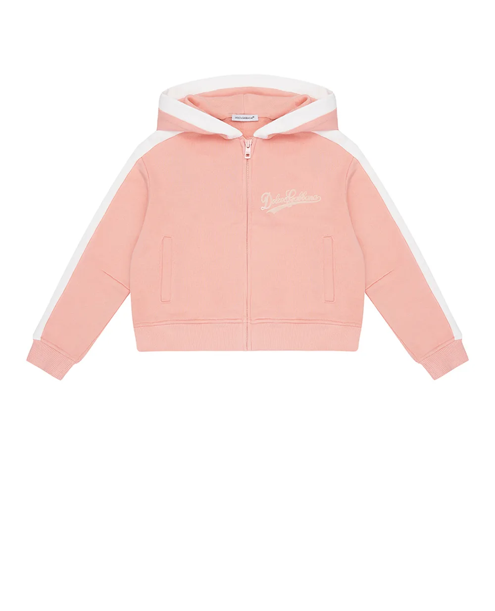 Дитяча толстовка з капюшоном (костюм) Dolce&Gabbana Kids L5JWCV-G7PWH-S, рожевий колір • Купити в інтернет-магазині Kameron