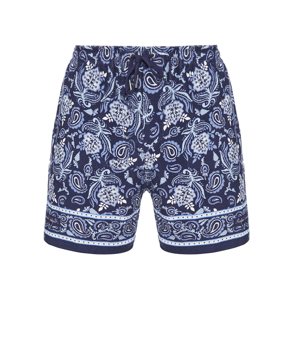 Шорти з принтом пейслі Ralph Lauren Purple Label 790963520001, темно-синій колір • Купити в інтернет-магазині Kameron