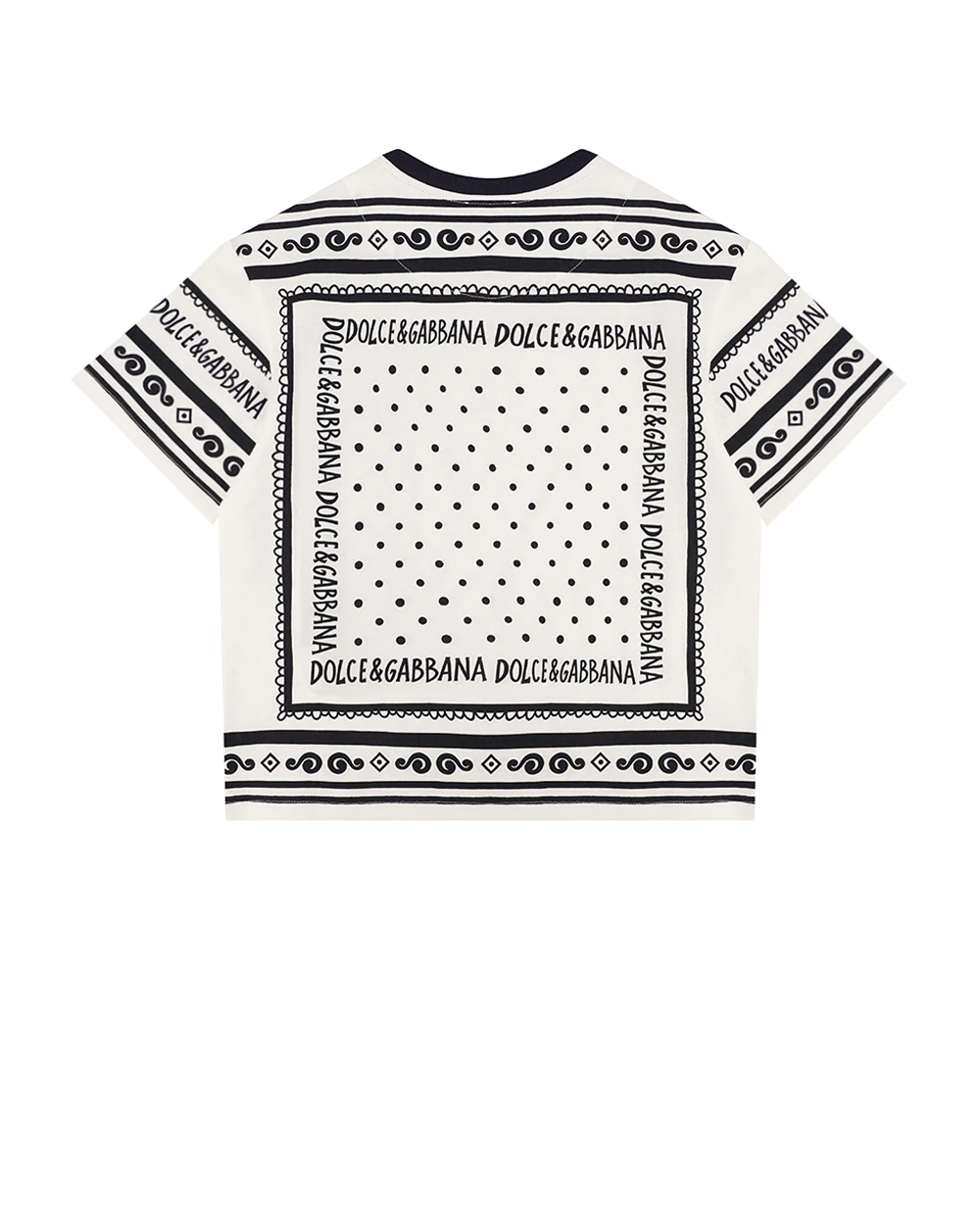 Дитяча футболка Dolce&Gabbana Kids L4JTHV-II7FZ-B, білий колір • Купити в інтернет-магазині Kameron