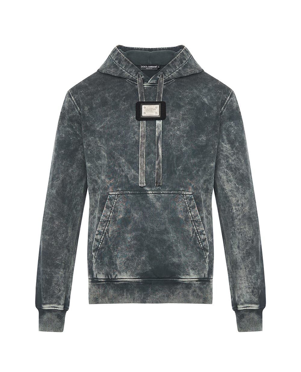 Худі з принтом логотипу Dolce&Gabbana G9BGPT-G7POJ, сірий колір • Купити в інтернет-магазині Kameron