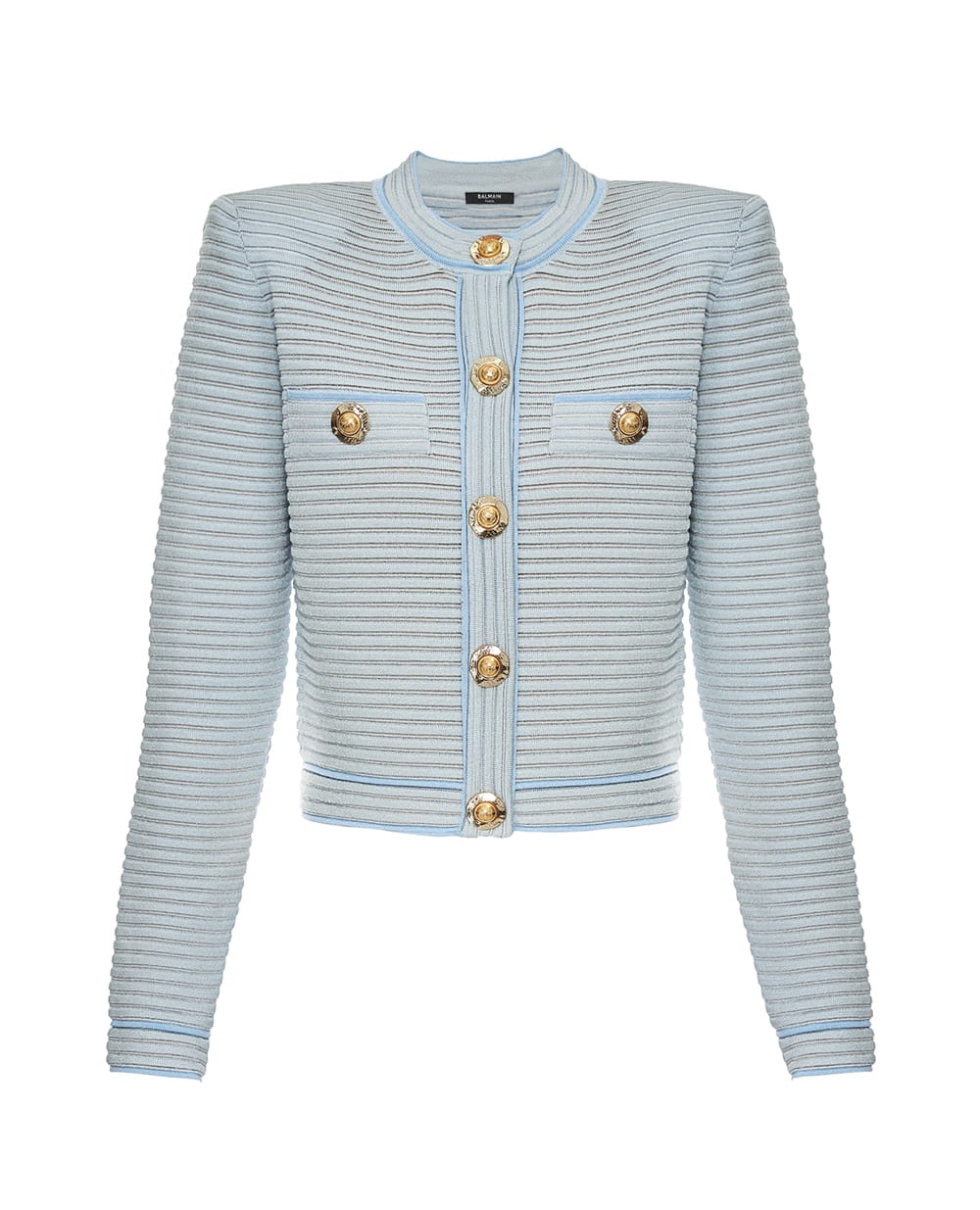 Кардиган Balmain FF1KL240KI83, блакитний колір • Купити в інтернет-магазині Kameron