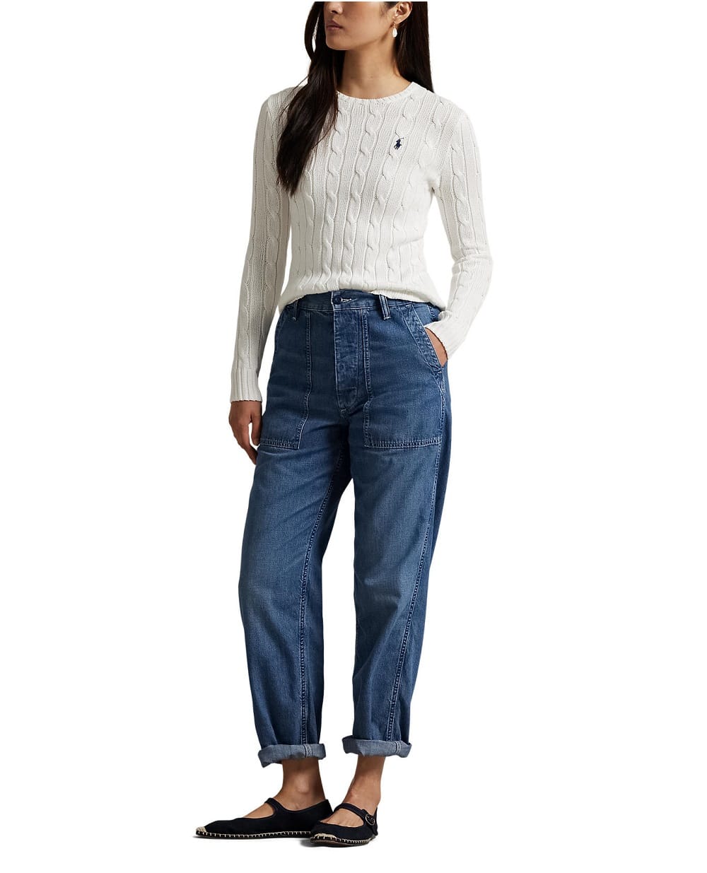 Джемпер Polo Ralph Lauren 211971869007, белый цвет • Купить в интернет-магазине Kameron