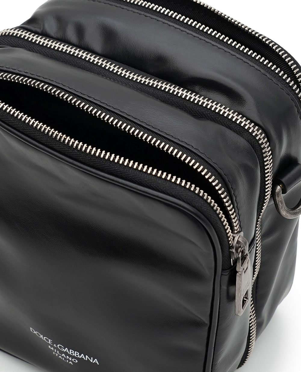 Сумка-трансформер из телячьей кожи Dolce&Gabbana BM2187-AU996, черный цвет • Купить в интернет-магазине Kameron