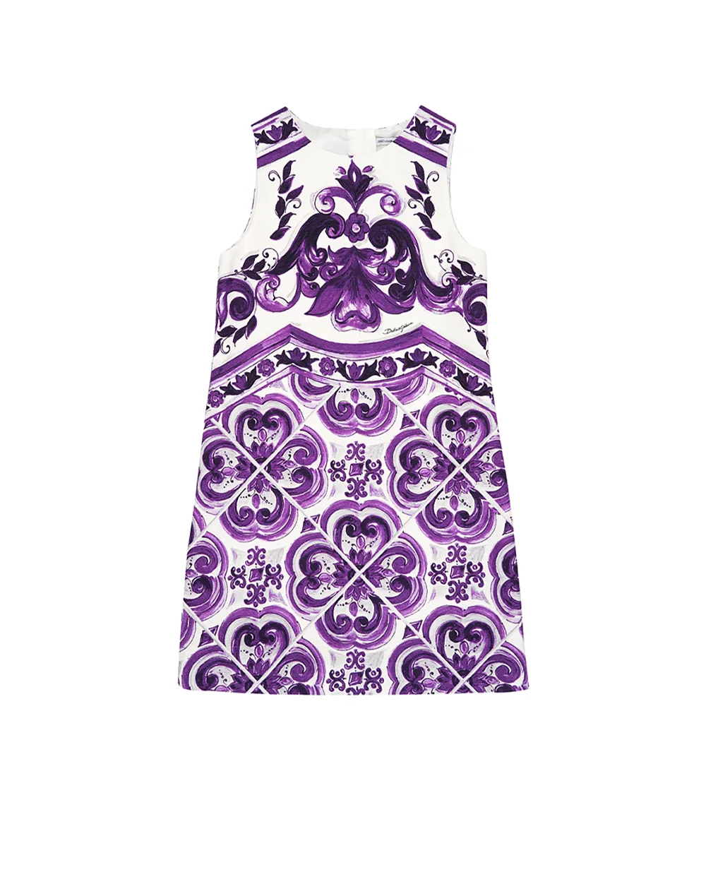 Детское платье Dolce&Gabbana Kids L54DH1-FPFSO-B, белый цвет • Купить в интернет-магазине Kameron