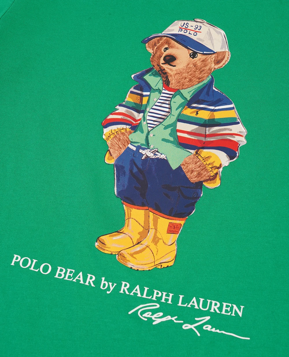 Детская футболка Polo Bear Polo Ralph Lauren Kids 323853828042, зеленый цвет • Купить в интернет-магазине Kameron