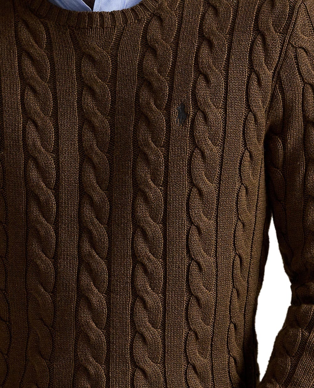 Джемпер з вишитим логотипом Polo Ralph Lauren 710775885520, коричневий колір • Купити в інтернет-магазині Kameron