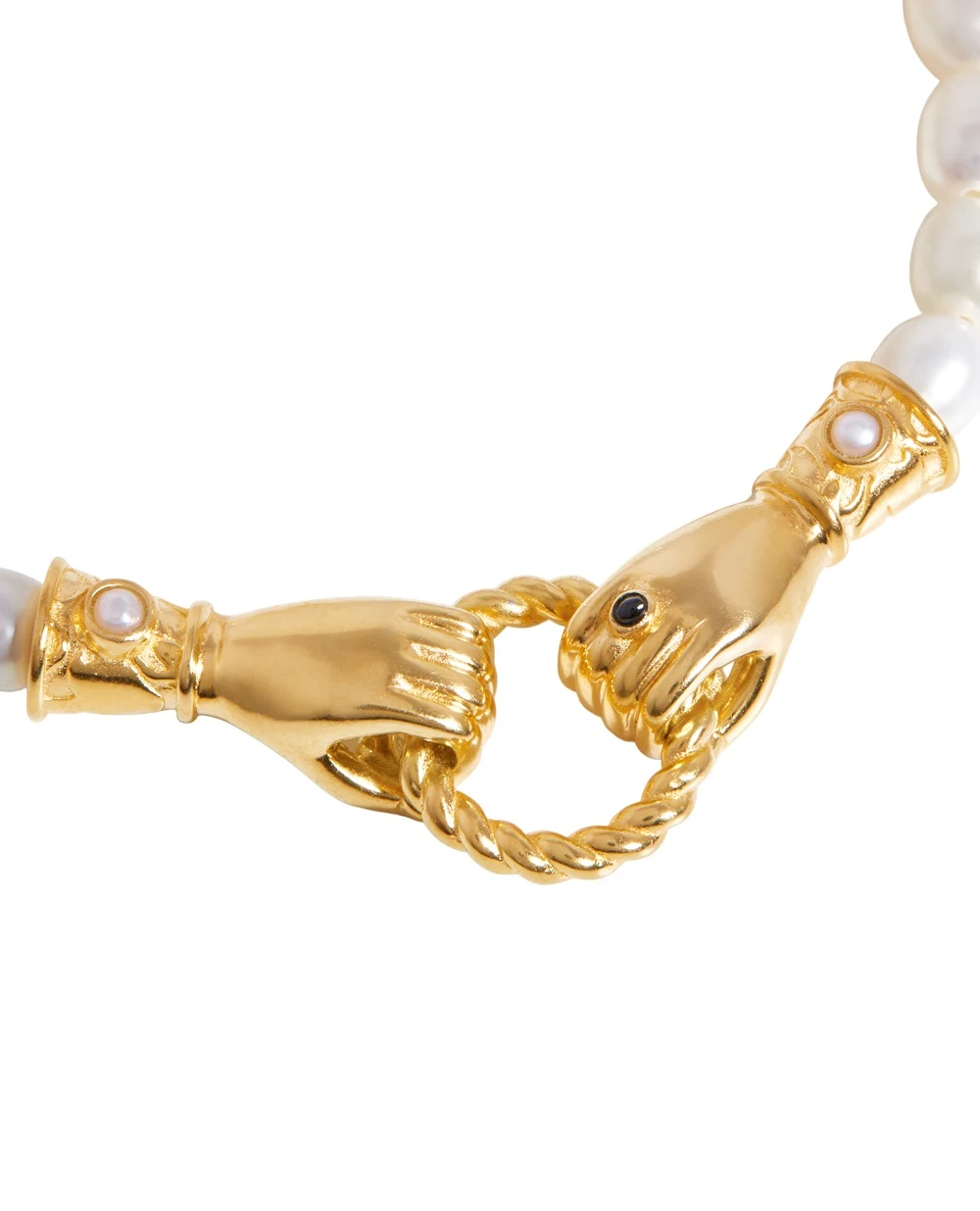 Браслет Harris Reed In Good Hands з перлами Missoma HR-G-B4-WP-S, золотий колір • Купити в інтернет-магазині Kameron