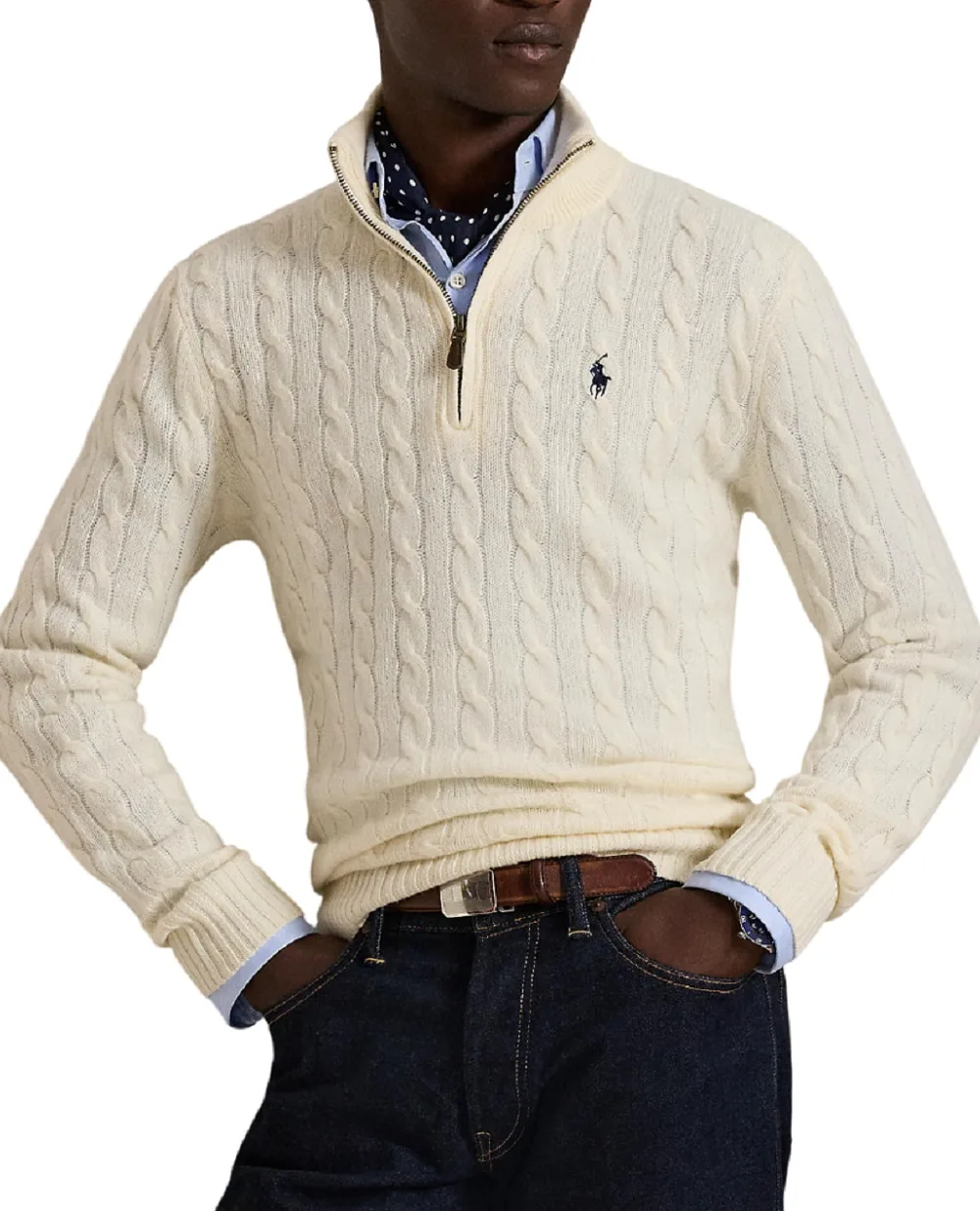 Светр з вовни та кашеміру Polo Ralph Lauren 710876766001, кремовий колір • Купити в інтернет-магазині Kameron