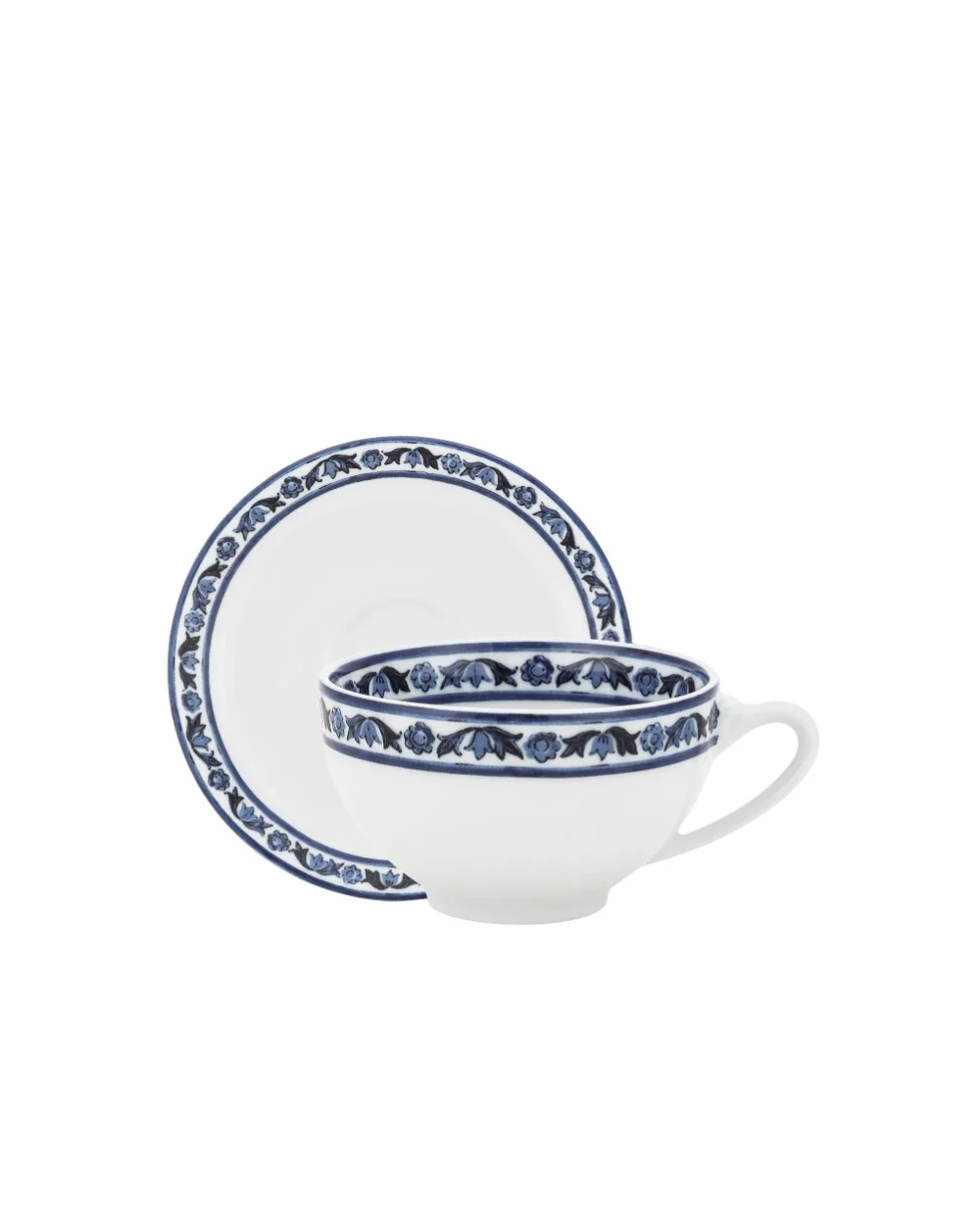 Набор чашка с блюдцем из фарфора, 2 шт Dolce&Gabbana TC0S12-TCALI, белый цвет • Купить в интернет-магазине Kameron