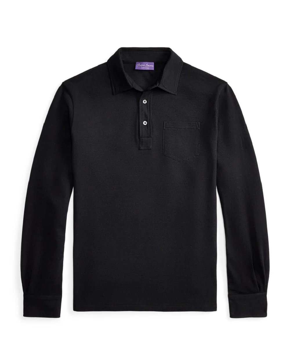 Поло Ralph Lauren Purple Label 790973387001, чорний колір • Купити в інтернет-магазині Kameron