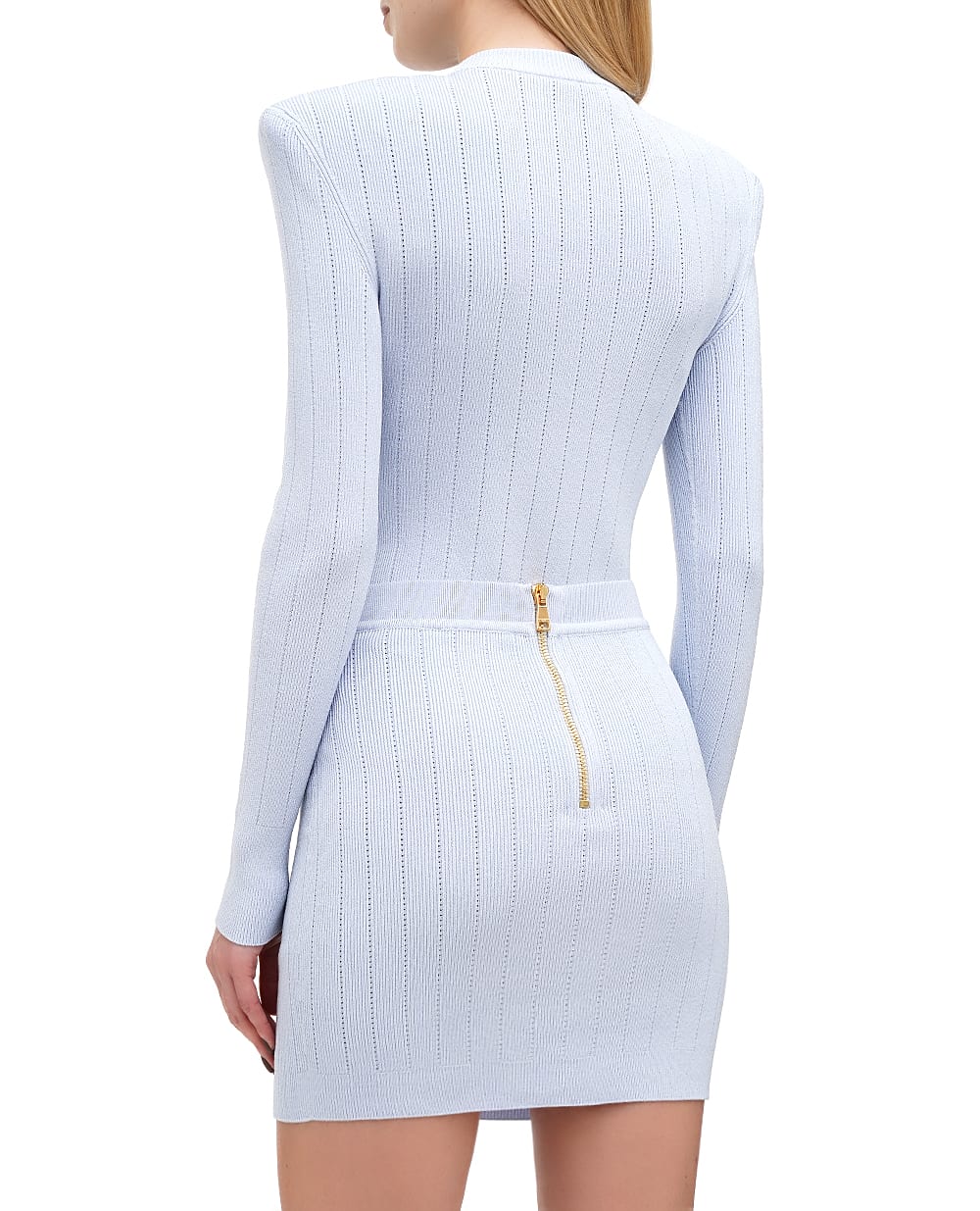Джемпер Balmain EF1KD001KB07-S, голубой цвет • Купить в интернет-магазине Kameron