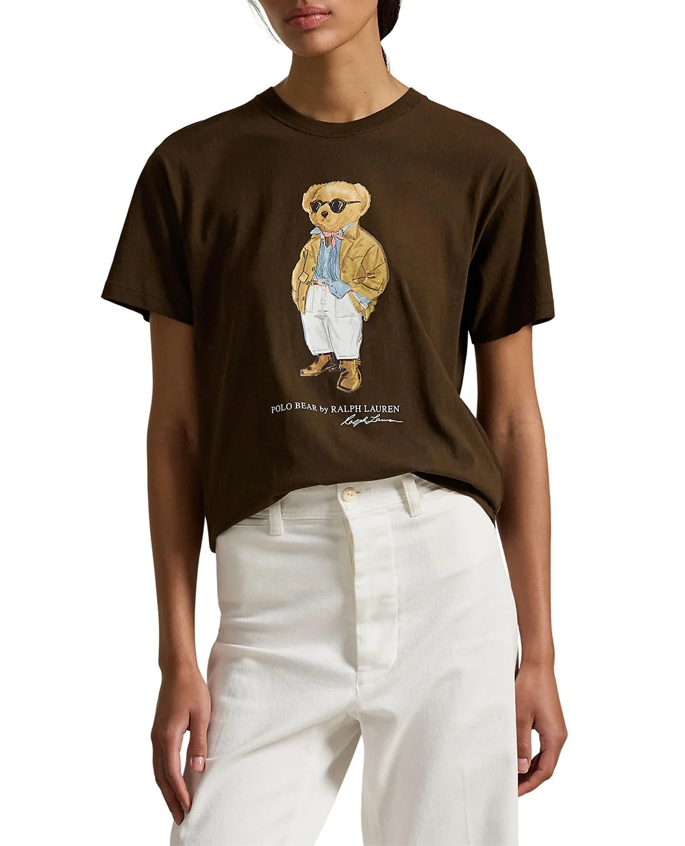 Футболка Polo Bear Polo Ralph Lauren 211A96599001, темно-коричневый цвет • Купить в интернет-магазине Kameron