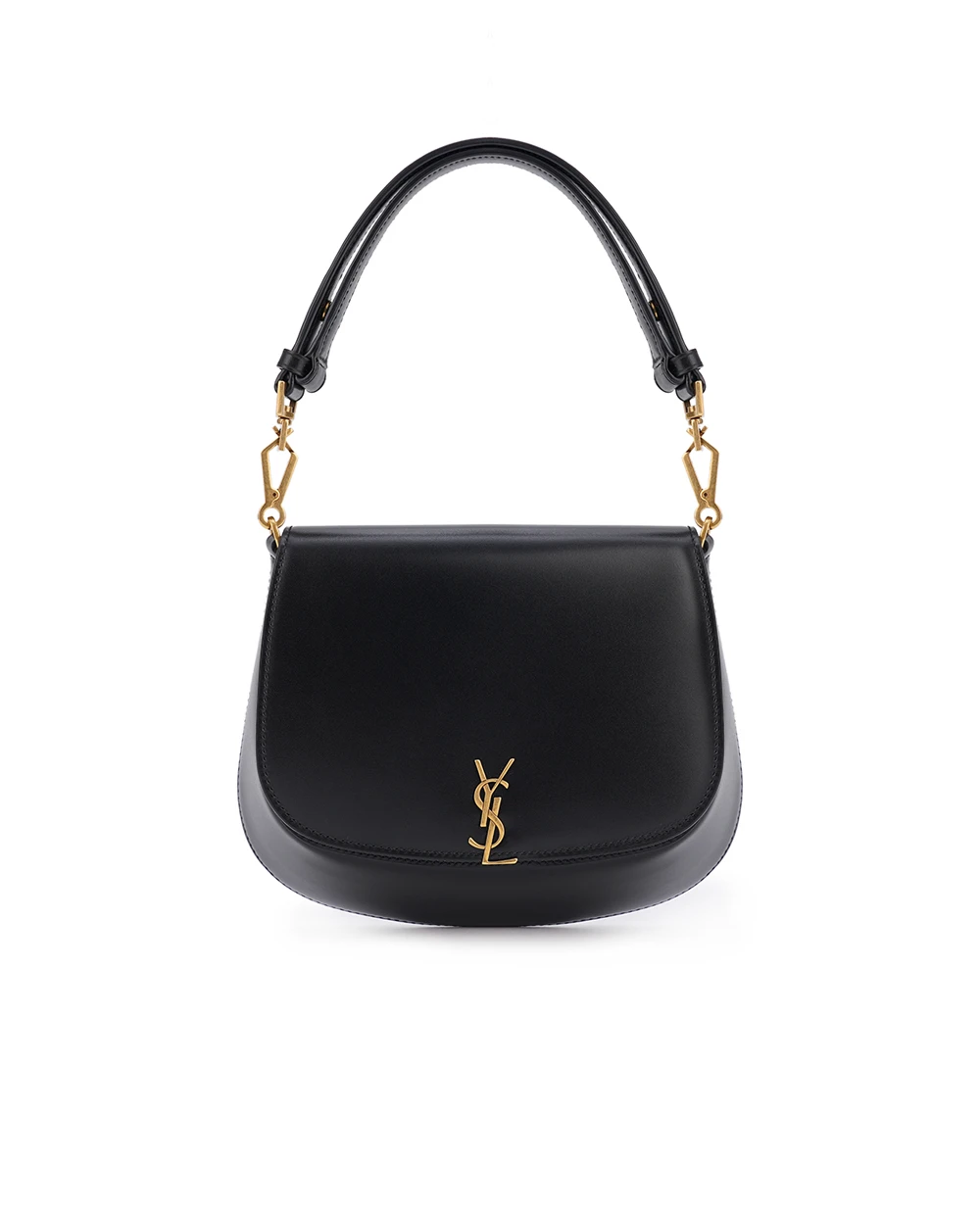 Кожаная сумка Voltaire Top Handle Bronze Saint Laurent 800846-0SX0W, черный цвет • Купить в интернет-магазине Kameron